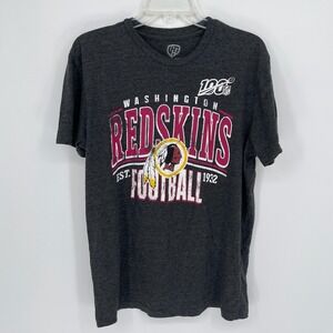 Hands High Men's Gray Washington Redskins Football NFL 100‎ T-Shirt Size L